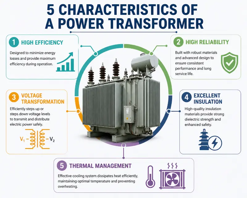 Bir güç transformatörünün bilmeniz gereken 5 özelliği
